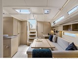 Saloon looking at the the aft cabins